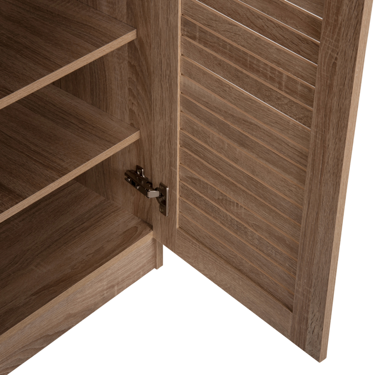 SHOE CABINET PROBY HM9607.02 MELAMINE IN SONOMA 120x37,5x121,5Hcm. [6]