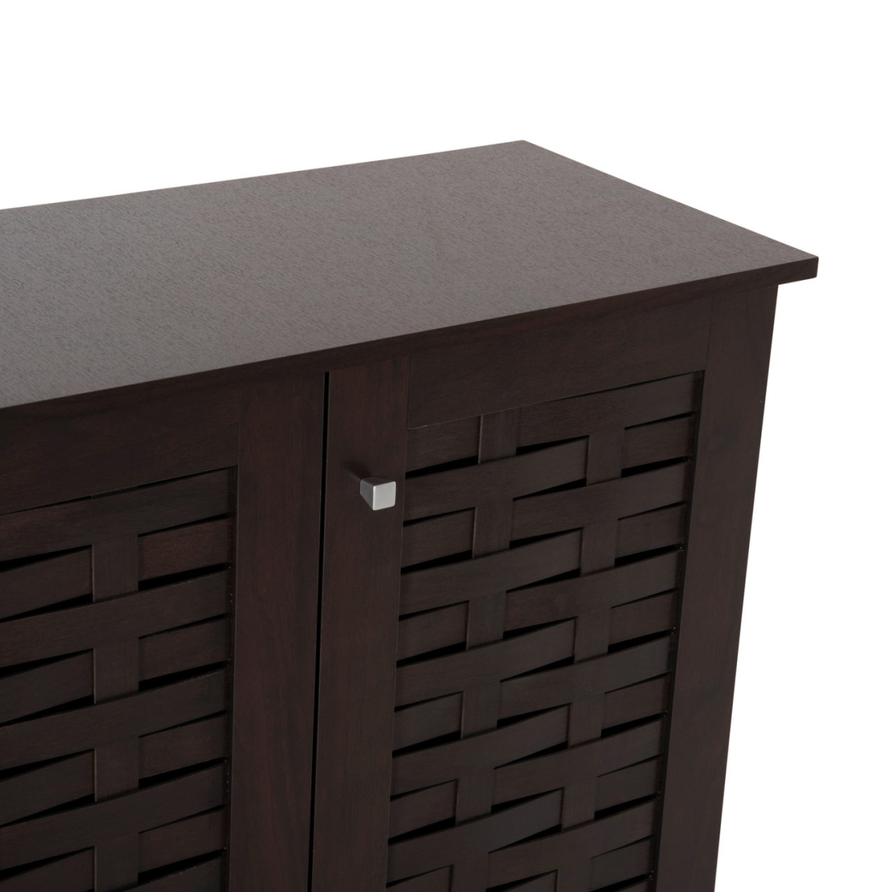 SHOE CABINET PRODY HM9610.01 MELAMINE IN WENGE 3 DOORS 115x34x89Hcm. [9]