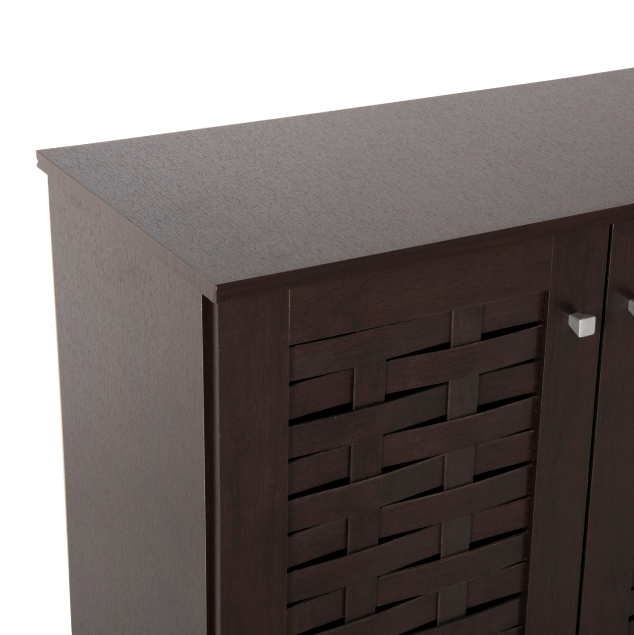 SHOE CABINET PRODY HM9610.01 MELAMINE IN WENGE 3 DOORS 115x34x89Hcm. [7]