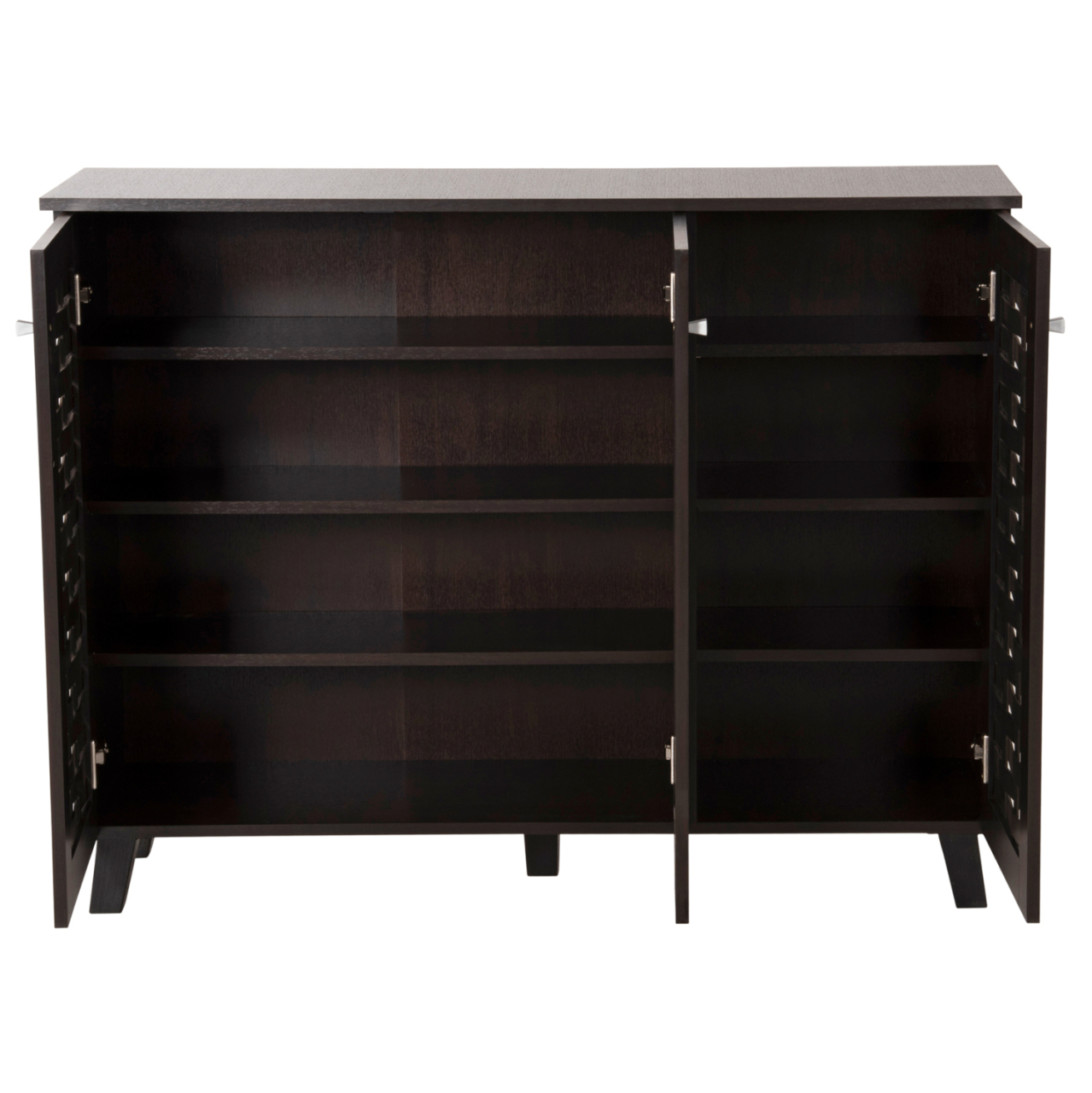 SHOE CABINET PRODY HM9610.01 MELAMINE IN WENGE 3 DOORS 115x34x89Hcm. [5]