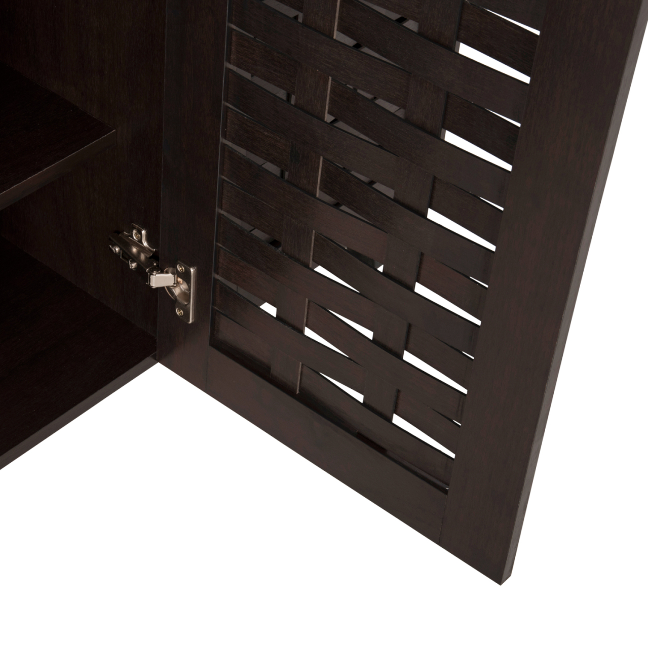 SHOE CABINET PRODY HM9610.01 MELAMINE IN WENGE 3 DOORS 115x34x89Hcm. [8]