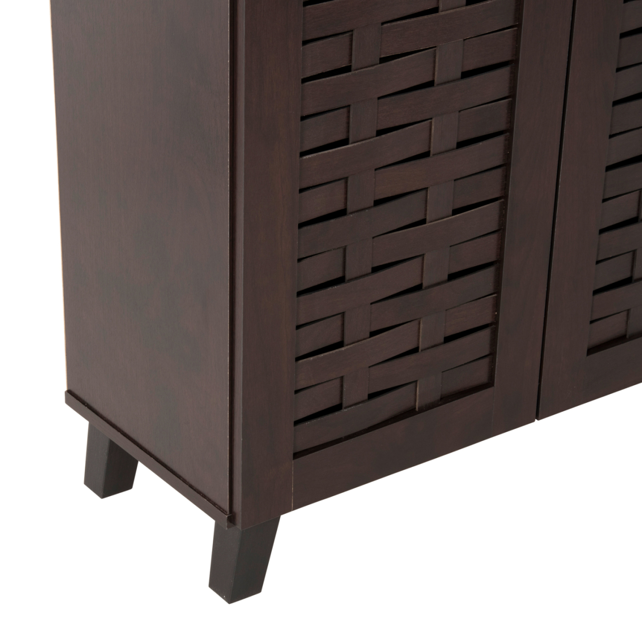 SHOE CABINET PRODY HM9610.01 MELAMINE IN WENGE 3 DOORS 115x34x89Hcm. [6]