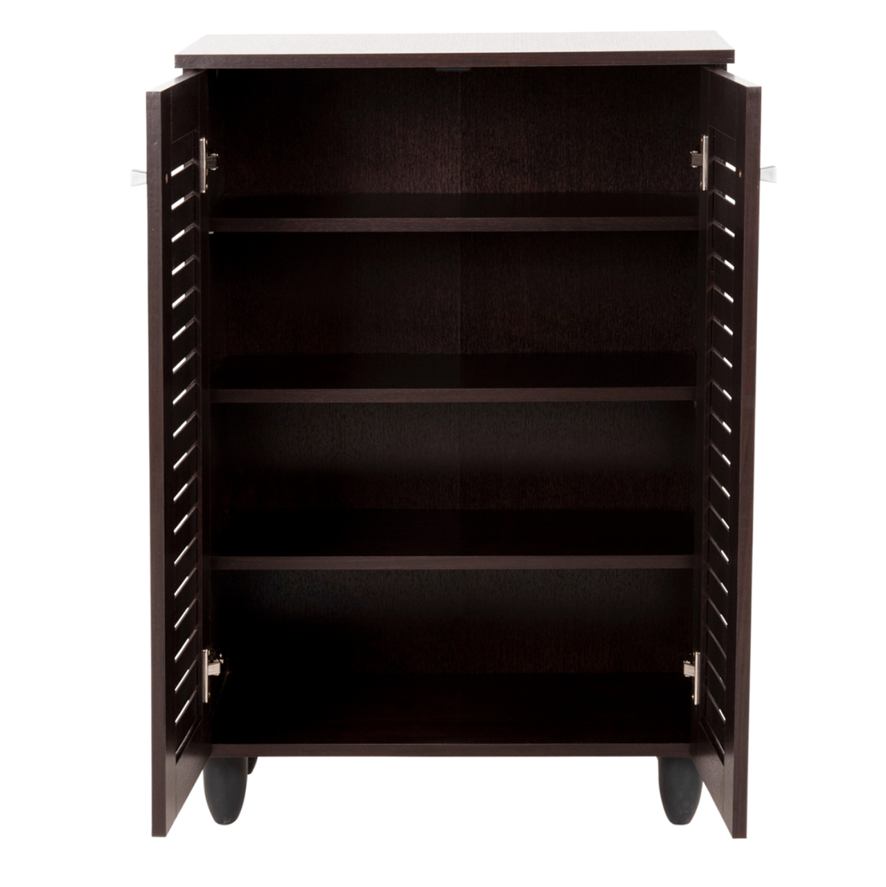 SHOE CABINET PROLLY HM9608.01 MELAMINE IN WENGE-2 DOORS-4 SHELVES 60x34x88Hcm. [4]