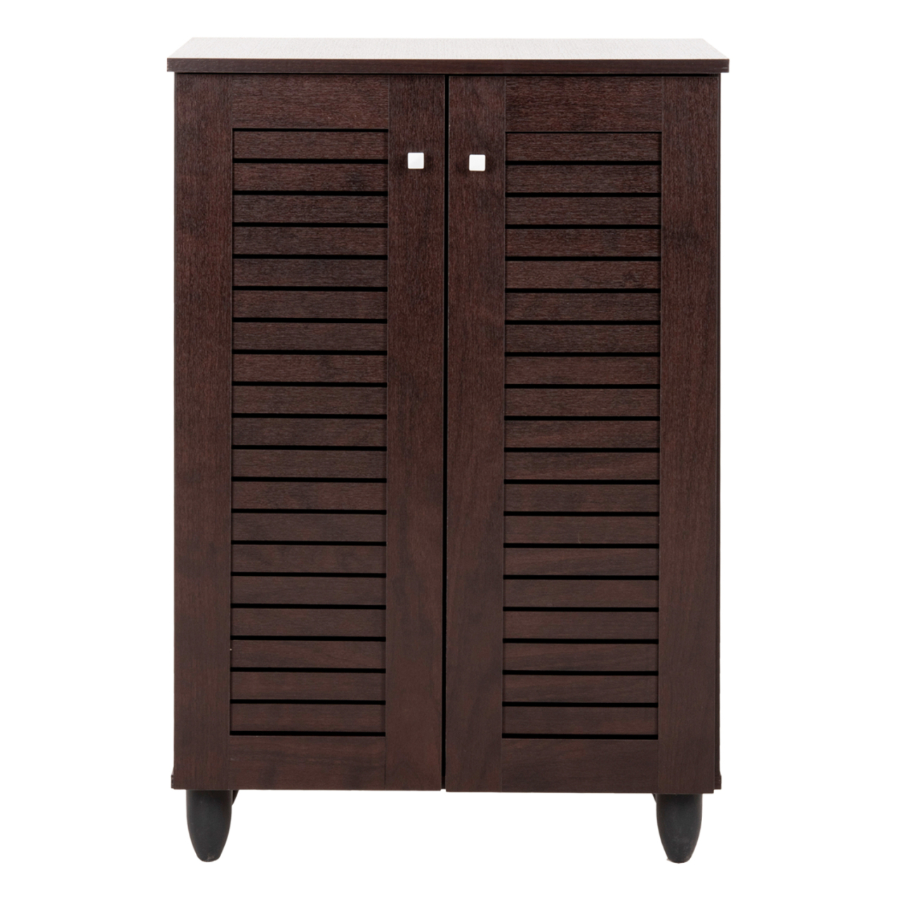 SHOE CABINET PROLLY HM9608.01 MELAMINE IN WENGE-2 DOORS-4 SHELVES 60x34x88Hcm. [3]