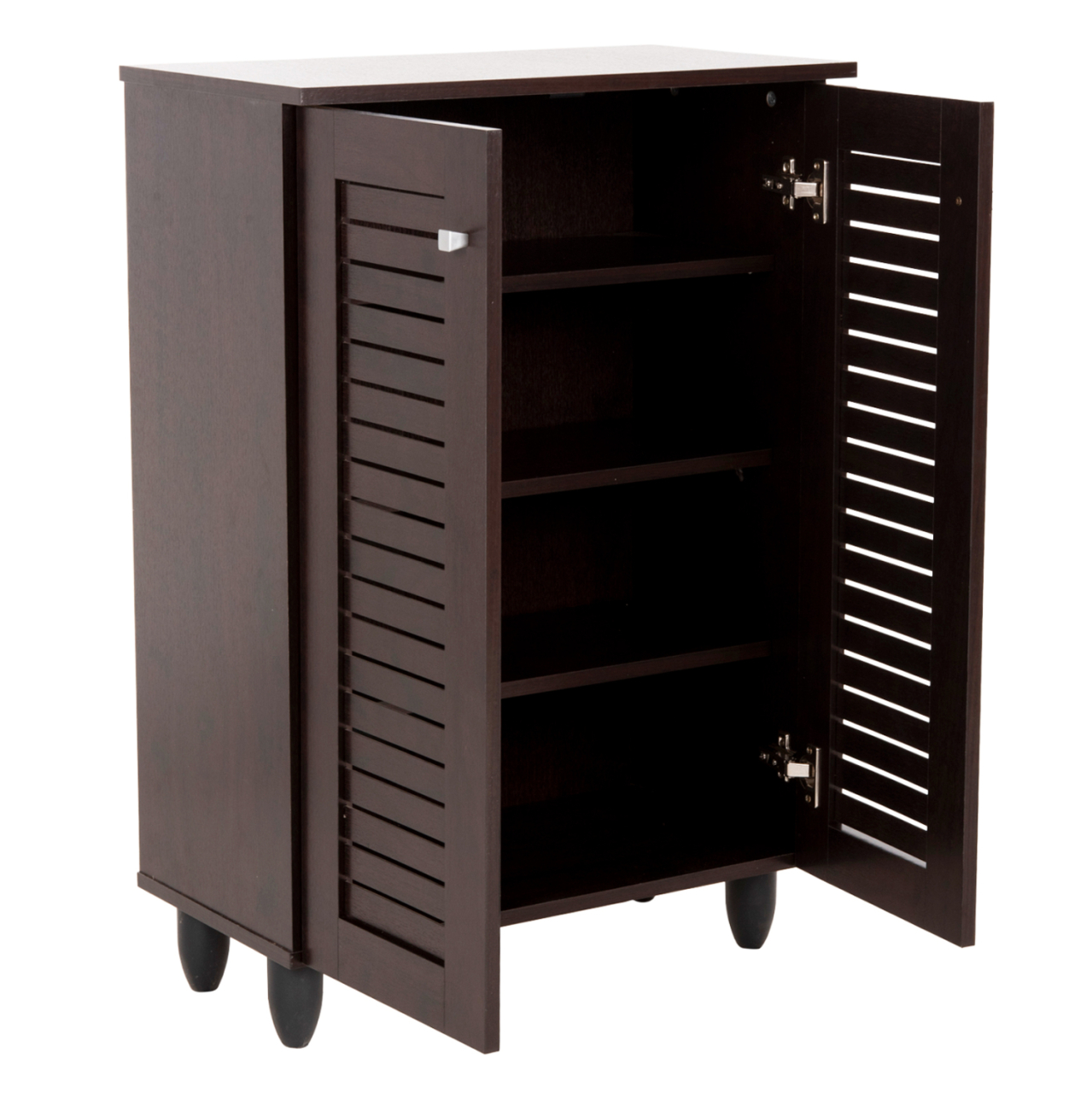SHOE CABINET PROLLY HM9608.01 MELAMINE IN WENGE-2 DOORS-4 SHELVES 60x34x88Hcm. [6]