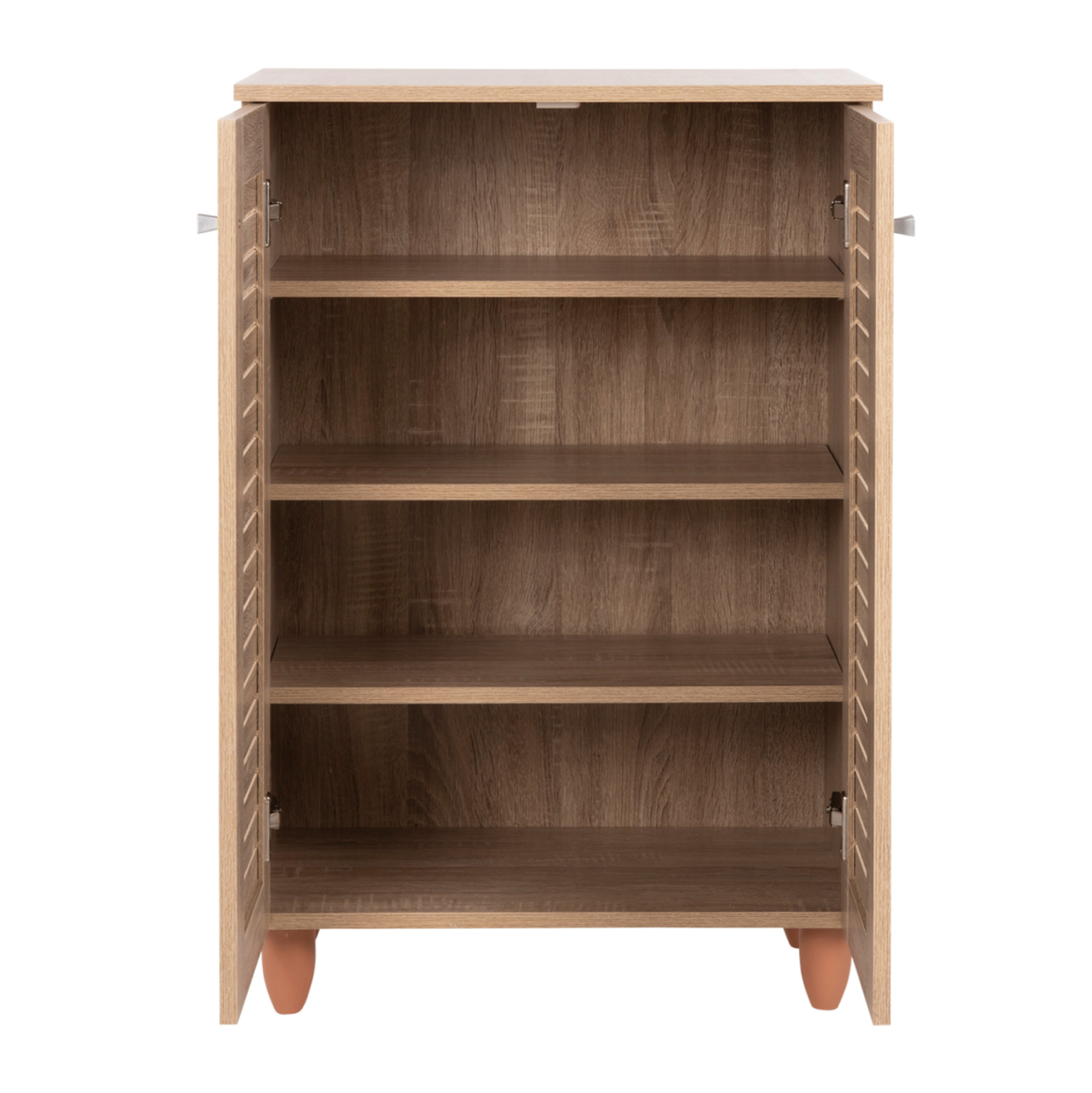 SHOE CABINET PROLLY HM9608.02 MELAMINE IN SONAMA-2 DOORS-4 SHELVES 60x34x88Hcm. [3]