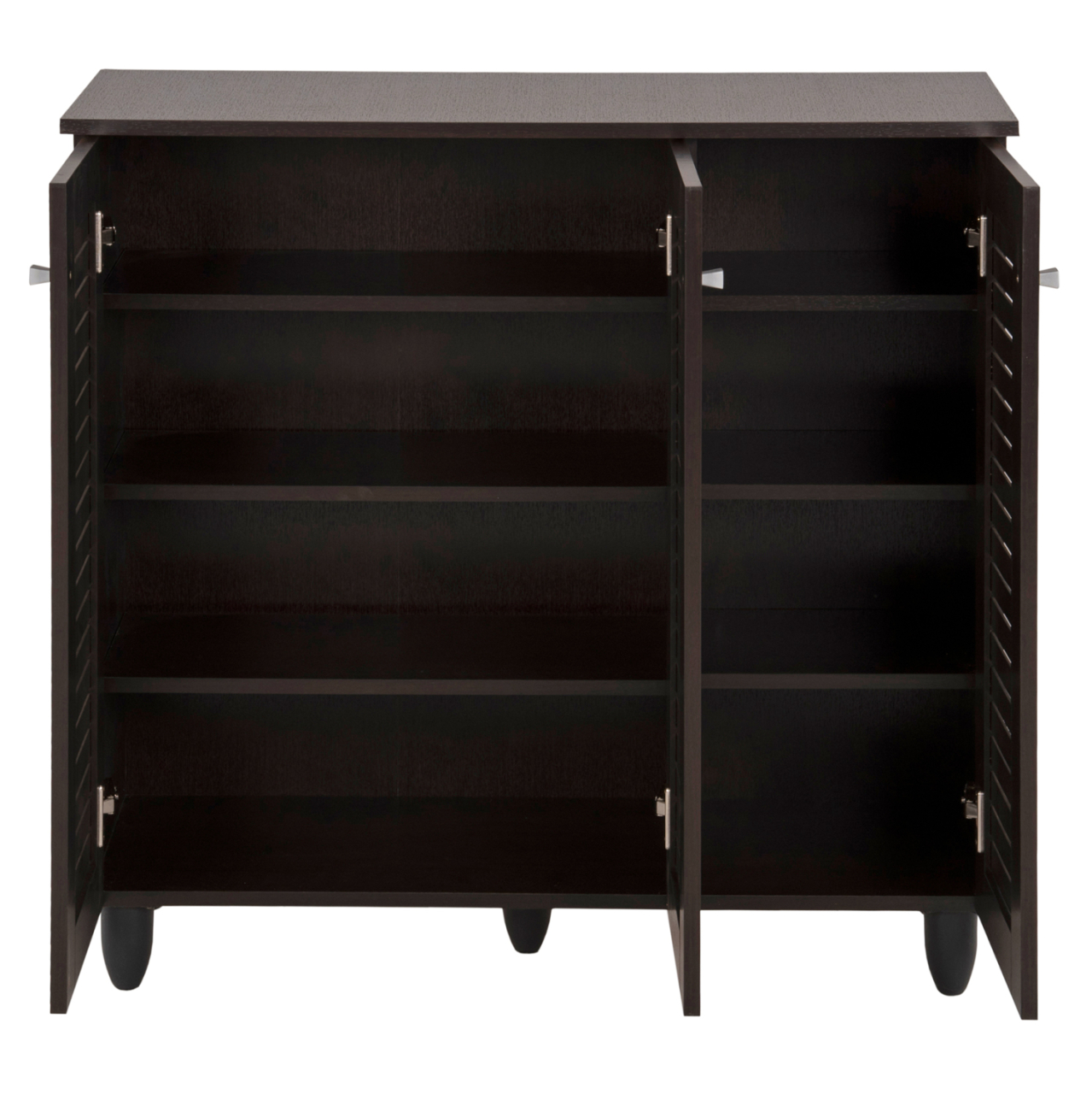 SHOE CABINET PROLLY HM9609.01 MELAMINE IN WENGE-3 DOORS-4 SHELVES 87x32x88Hcm. [4]