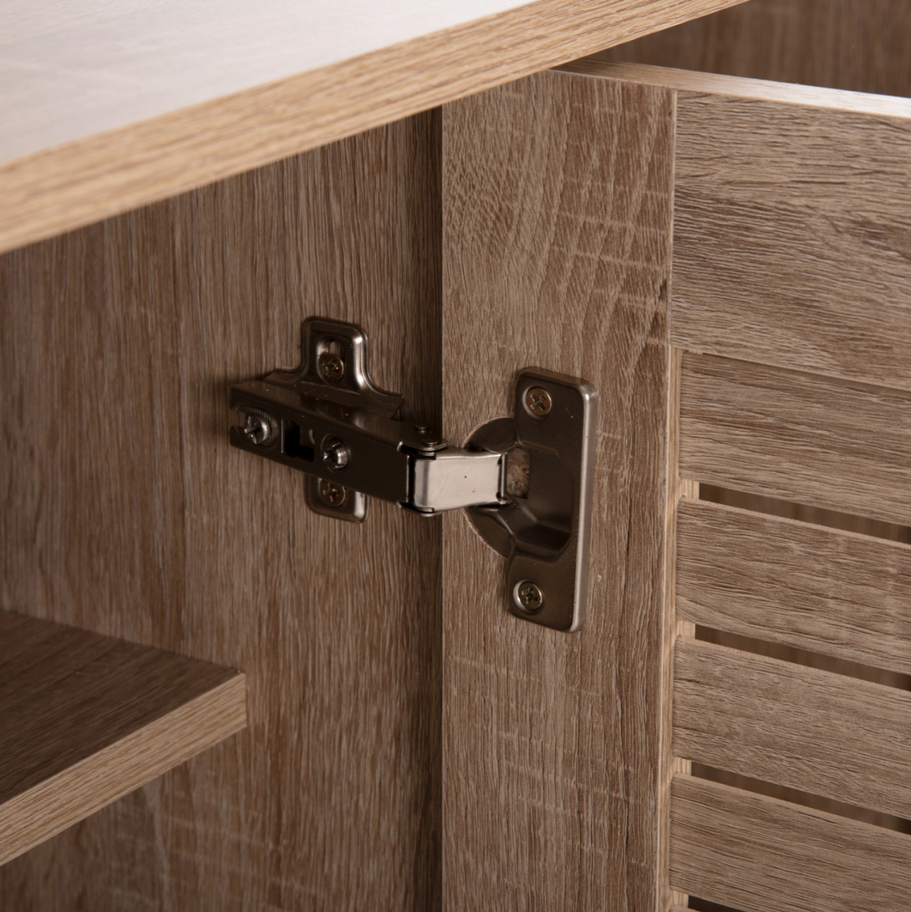 SHOE CABINET PROLLY HM9609.02 MELAMINE IN SONOMA-3 DOORS-4 SHELVES 87x32x88Hcm. [8]