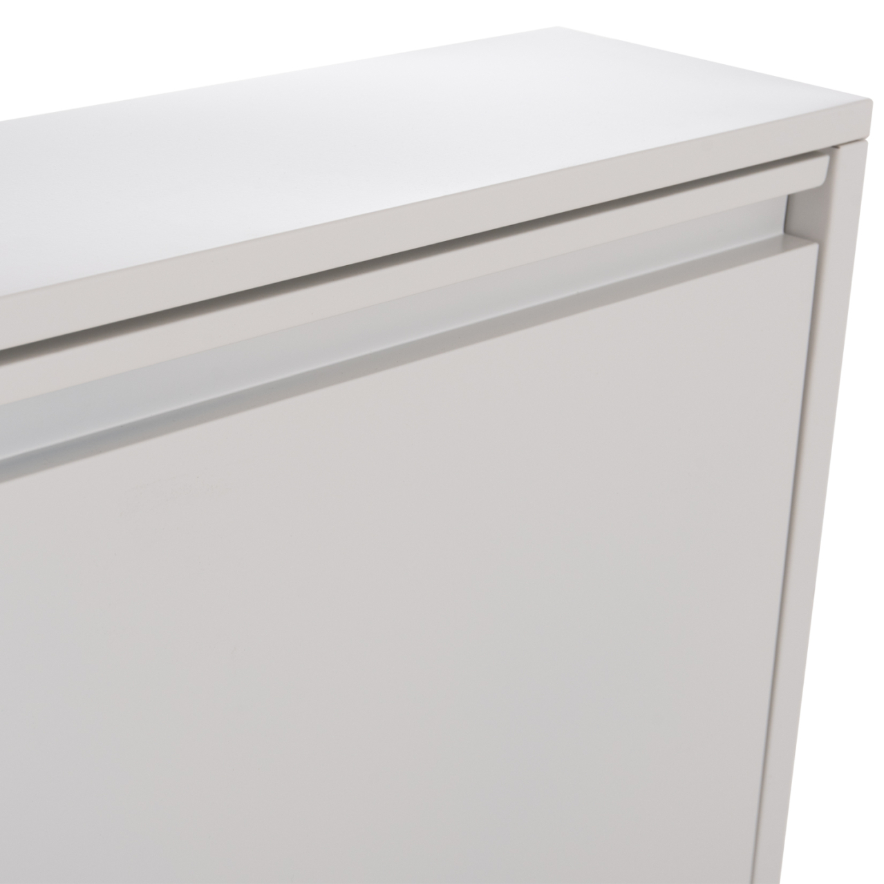 SHOE CABINET STARK HM6633.02 METAL IN WHITE--3 MAGNETIC DOORS 71x15x103Hcm. [7]