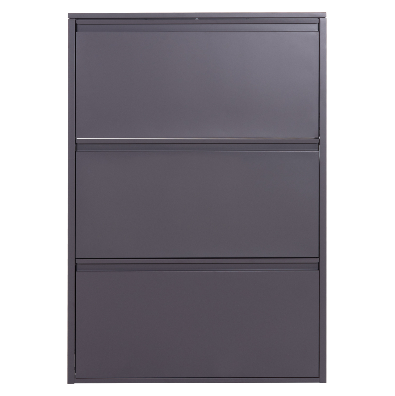 SHOE CABINET STARK HM6633.03 METAL IN ANTHRACITE--3 MAGNETIC DOORS 71x15x103Hcm. [3]