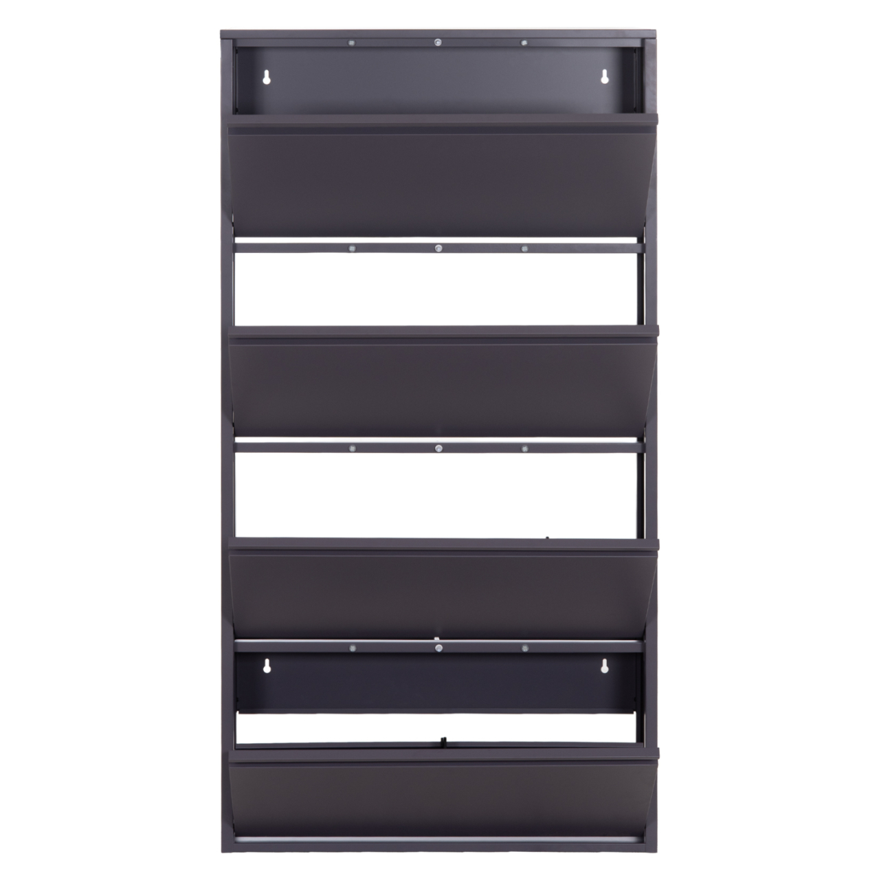 SHOE CABINET STARK HM6634.03 METAL IN ANTHRACITE--4 MAGNETIC DOORS 71x15x137Hcm. [4]