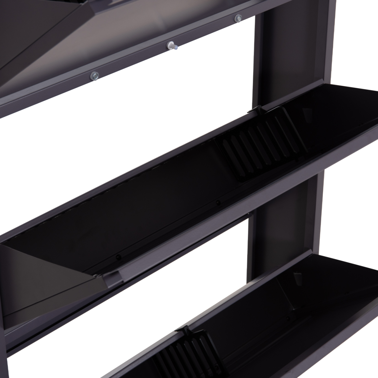 SHOE CABINET STARK HM6634.03 METAL IN ANTHRACITE--4 MAGNETIC DOORS 71x15x137Hcm. [6]