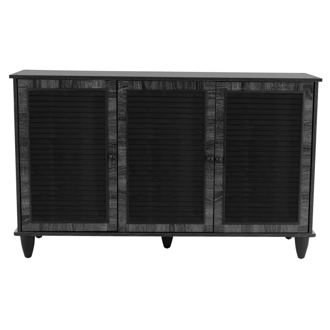 Shoe Cabinet Wooden 3 Door HM2267.01 Grey color 112x30x68,5 cm [3]