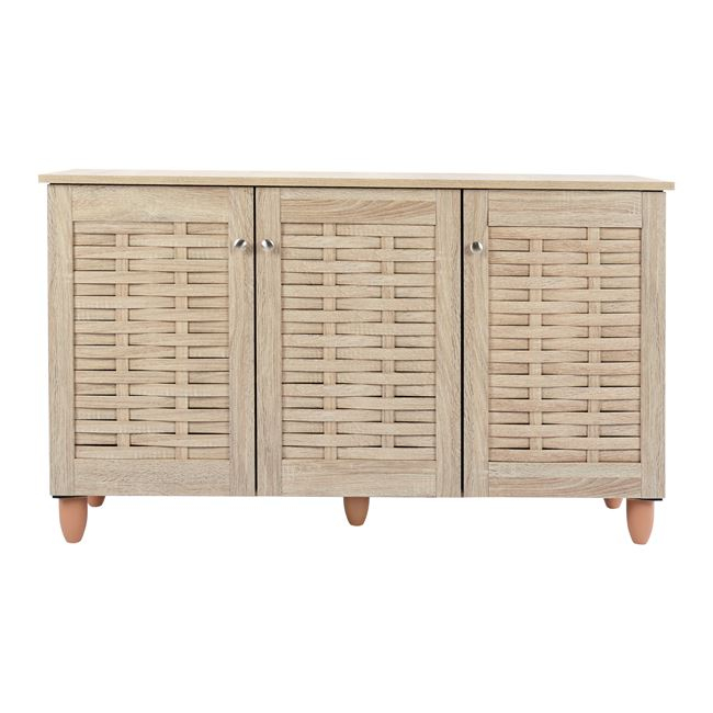 Shoe Cabinet Wooden 3 doors HM2211.02 Sonama 114x34x68 [3]