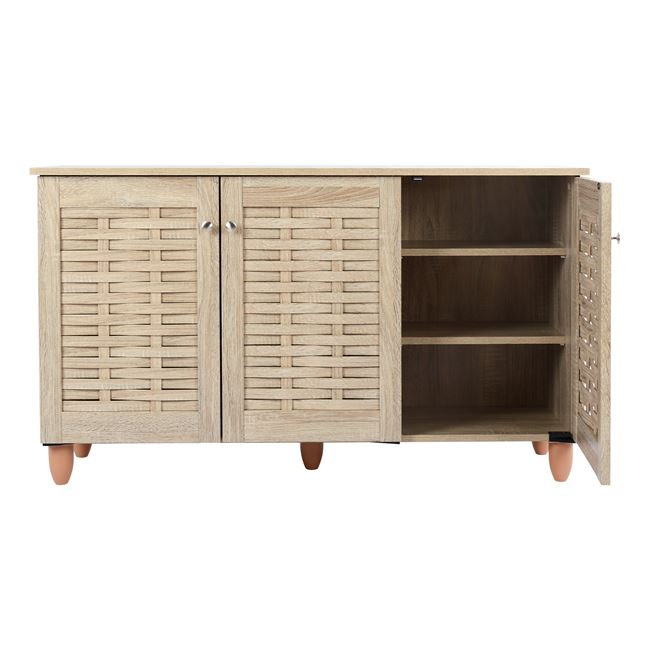 Shoe Cabinet Wooden 3 doors HM2211.02 Sonama 114x34x68 [4]