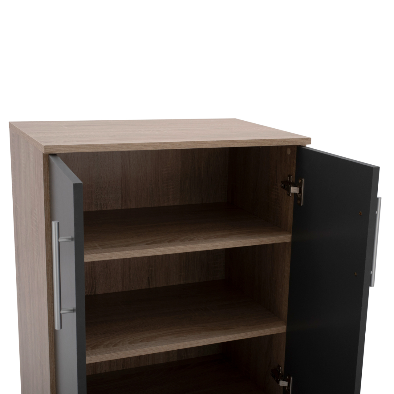 Shoe cabinet wooden HM2206.04 Sonama Grey 60x40,5x80 cm. [7]
