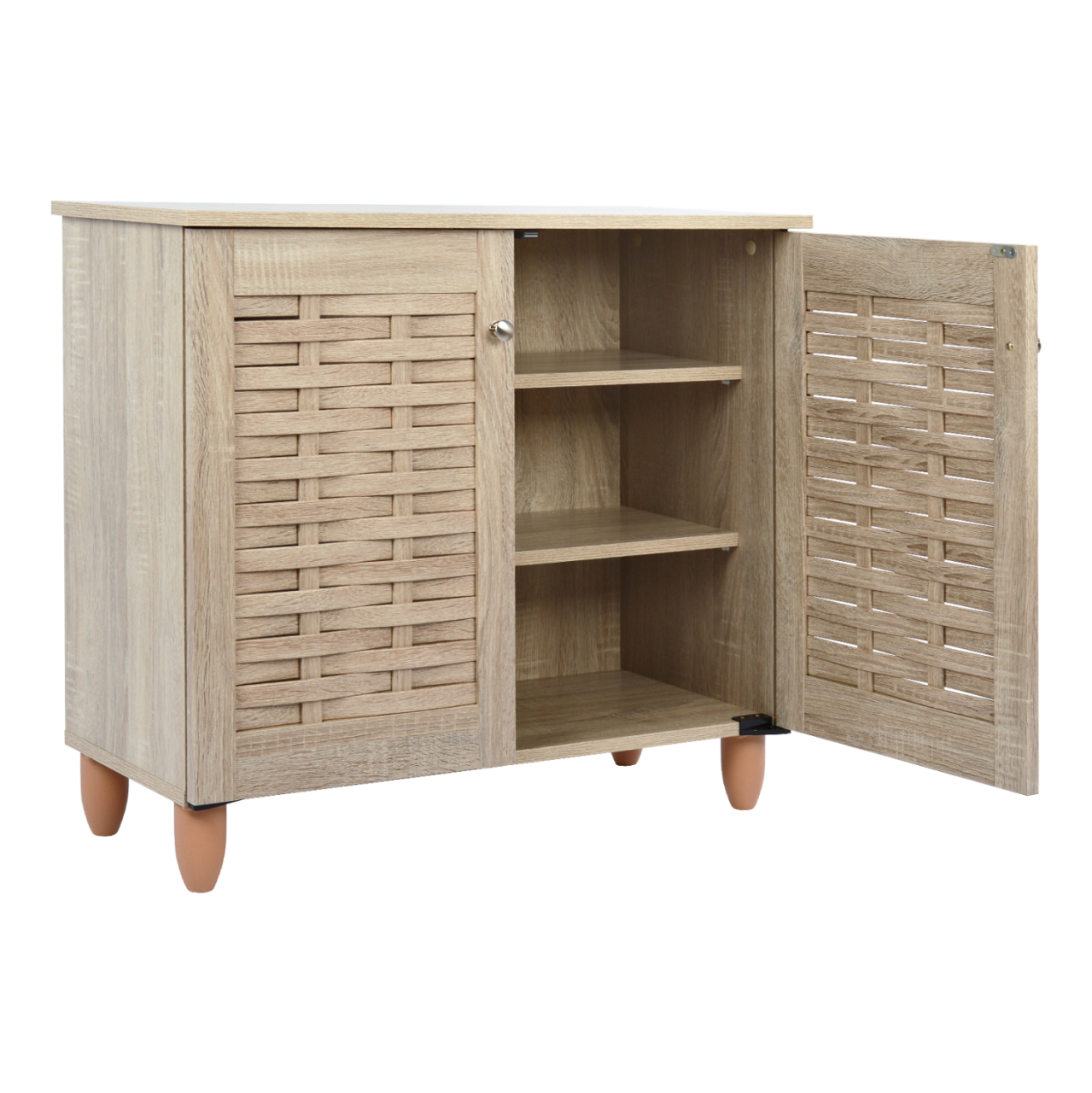 Shoe Cabinet Wooden HM2208.02 sonama 77x34x67.5Hcm. [4]