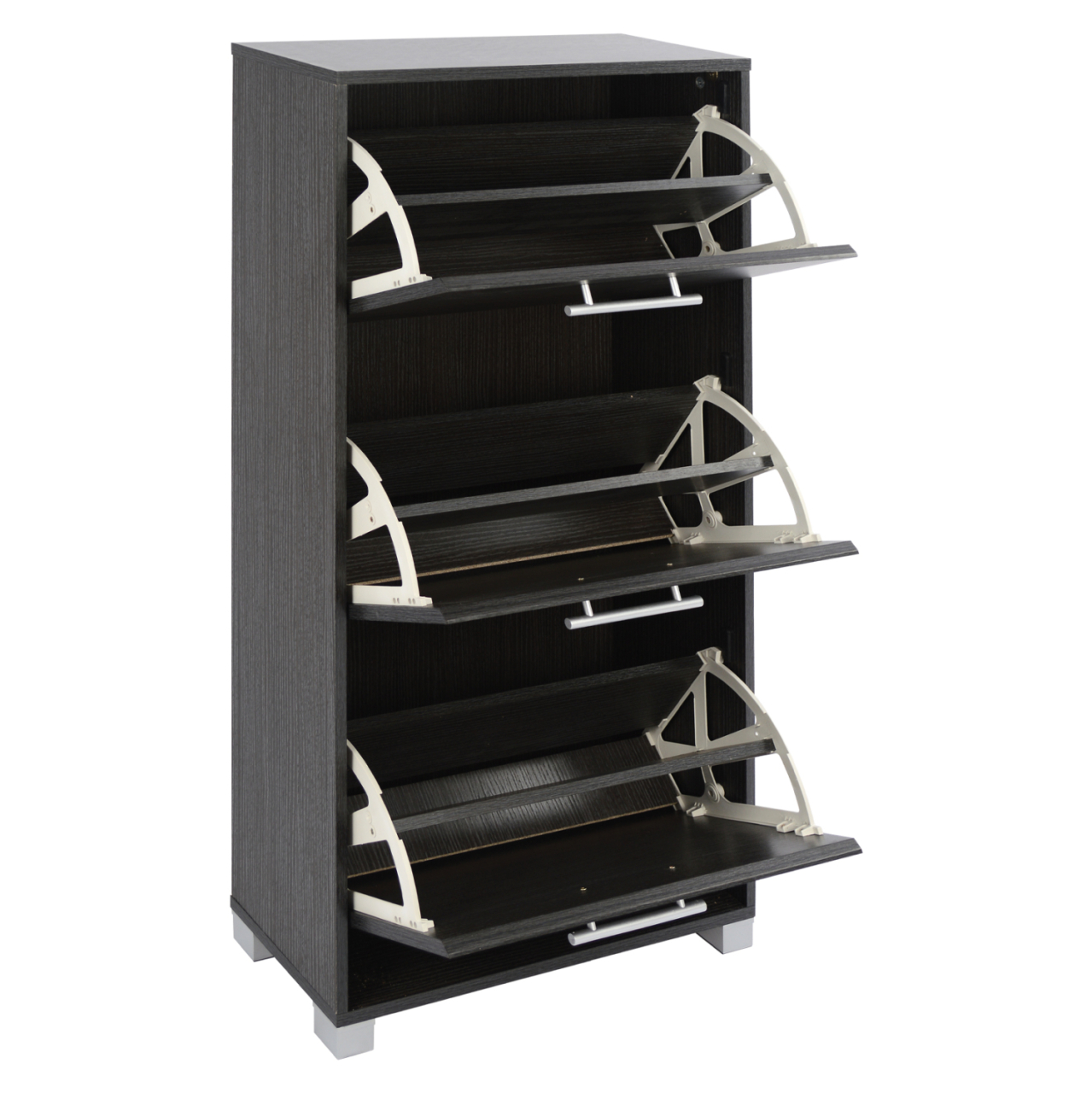 Shoe Cabinet Wooden HM2221.01 Zebrano 3Places 62x24x110 [2]