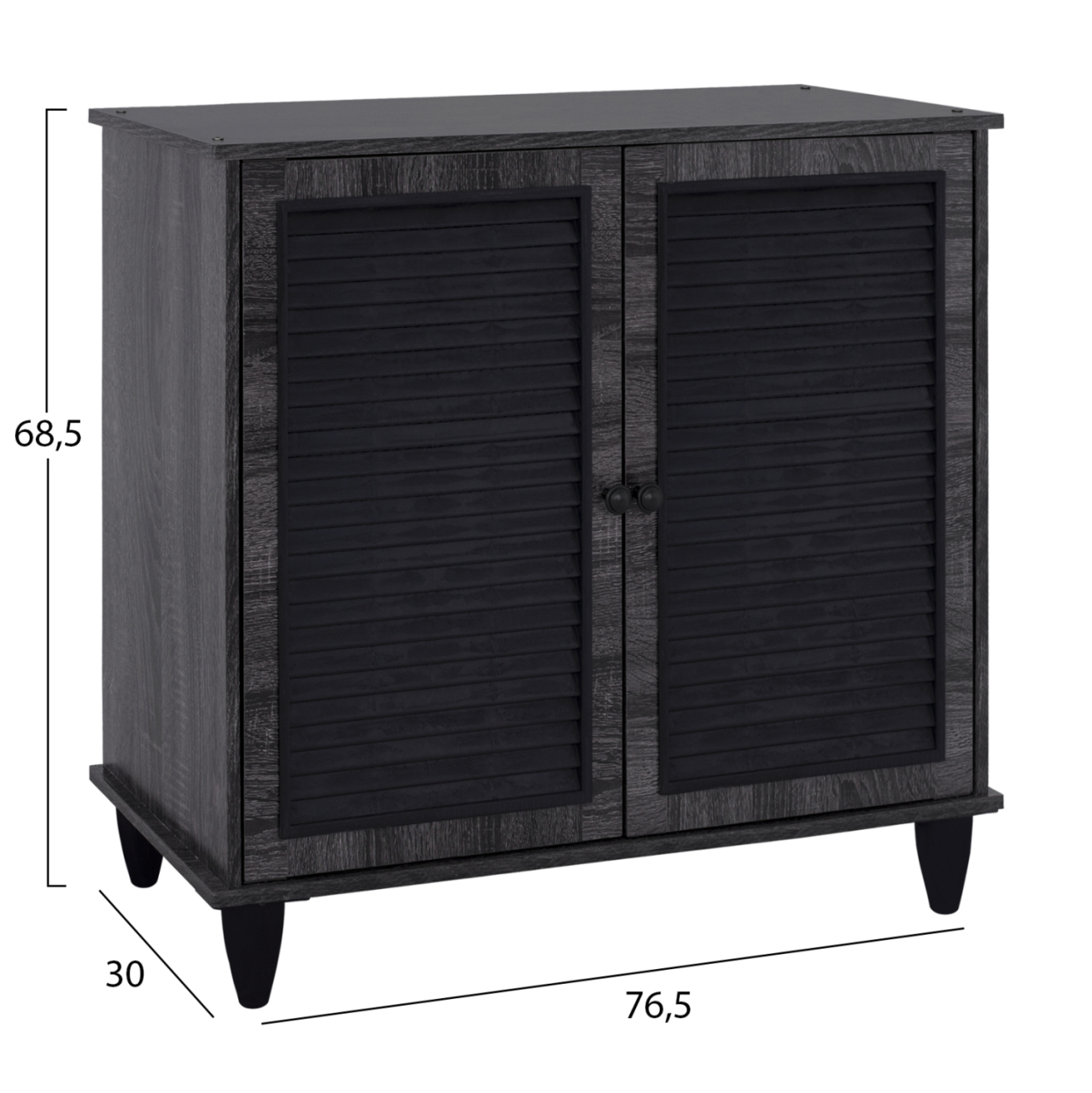 Shoe Cabinet wooden HM2266.01 Grey Color 76.5x30x68.5 [2]