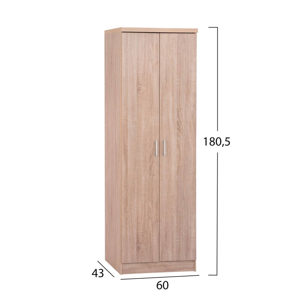Shoe Cabinet Wooden with 6 shelves 60x43x180.50 Sonama HM2379.02 [2]
