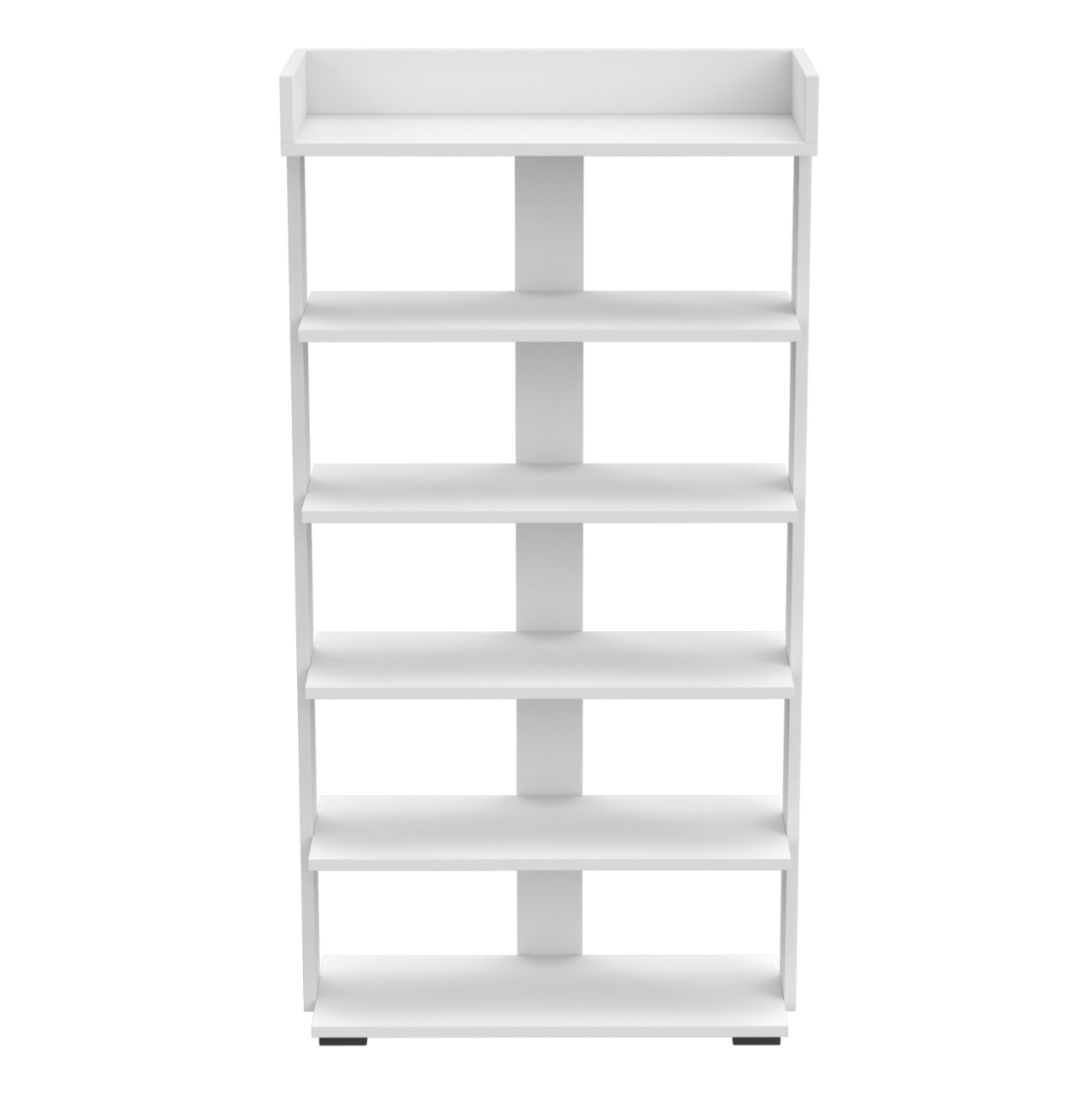 SHOE RACK RIBBER HM18191.01 MELAMINE IN WHITE COLOR 73x30x142Hcm. [2]