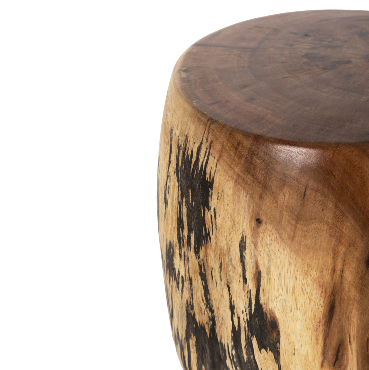 SIDE STOOL BOZZO HM9762 SUAR WOOD IN NATURAL Φ34x46Hcm. [4]