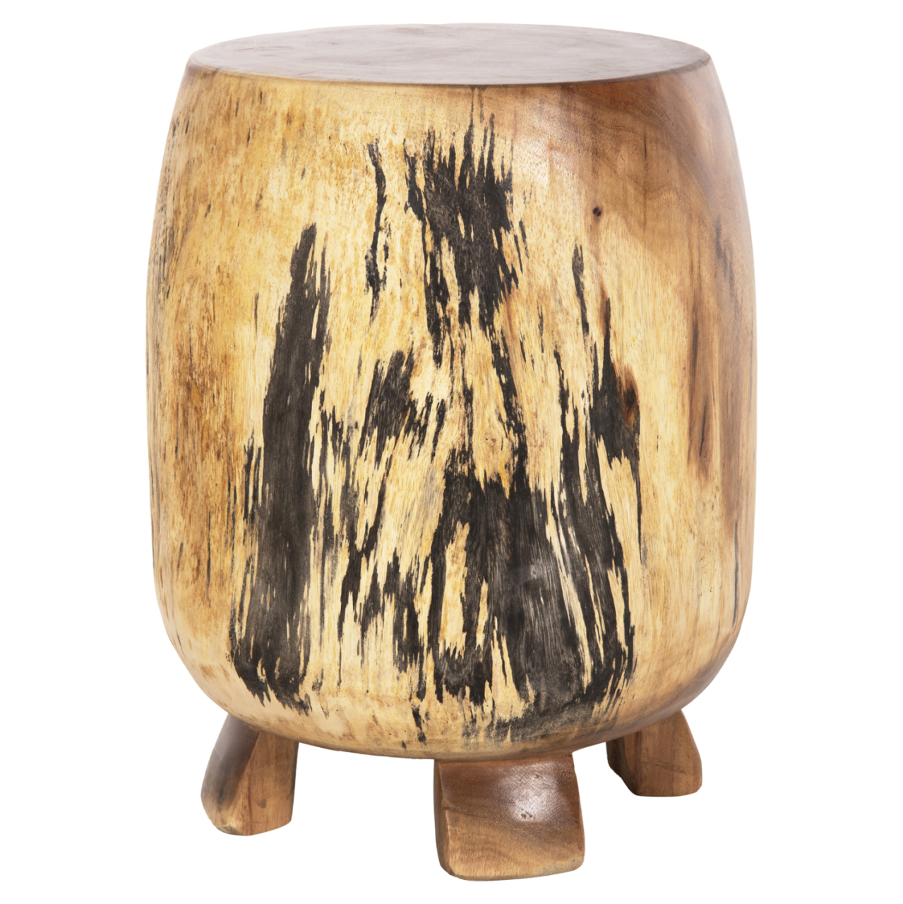SIDE STOOL BOZZO HM9762 SUAR WOOD IN NATURAL Φ34x46Hcm. [3]