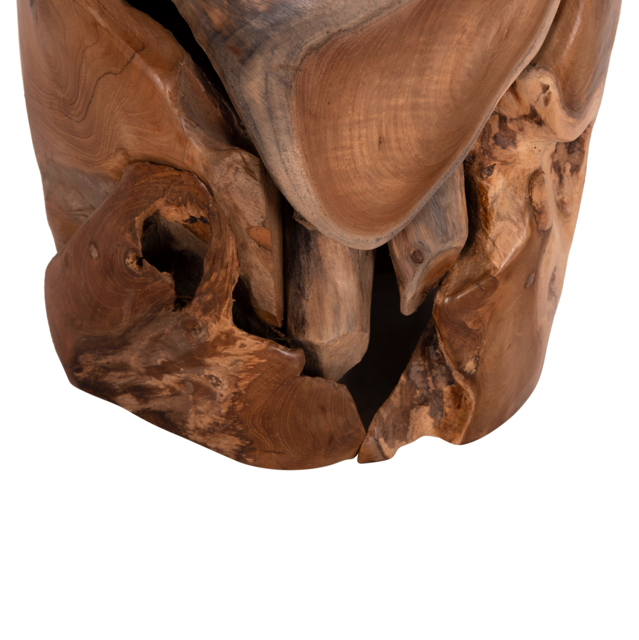 SIDE STOOL/TABLE STOMP HM9350.11 TEAK WOOD--NATURAL COLOR Φ30x45Hcm. [9]