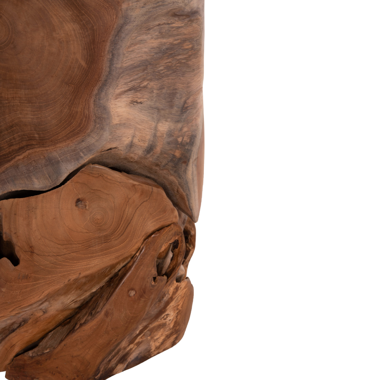 SIDE STOOL/TABLE STOMP HM9350.11 TEAK WOOD--NATURAL COLOR Φ30x45Hcm. [10]