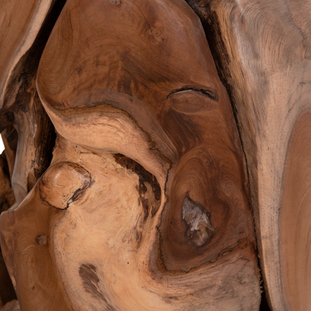 SIDE STOOL/TABLE STOMP HM9350.11 TEAK WOOD--NATURAL COLOR Φ30x45Hcm. [7]