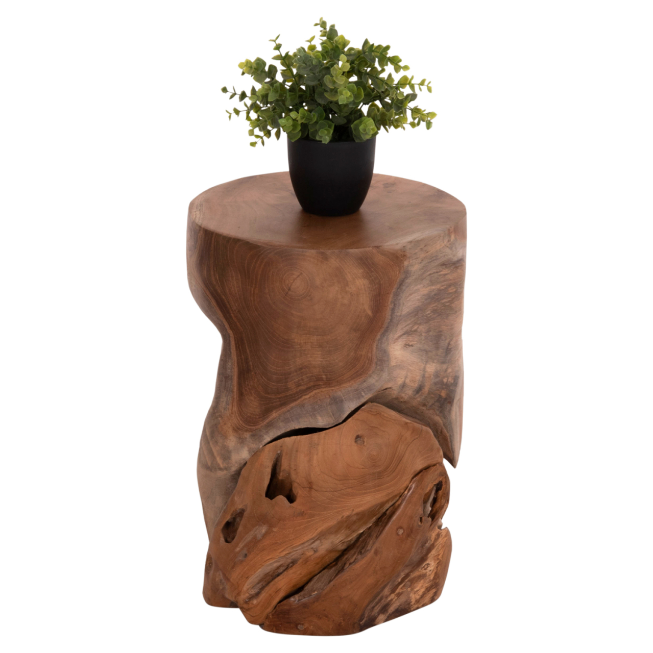 SIDE STOOL/TABLE STOMP HM9350.11 TEAK WOOD--NATURAL COLOR Φ30x45Hcm. [3]