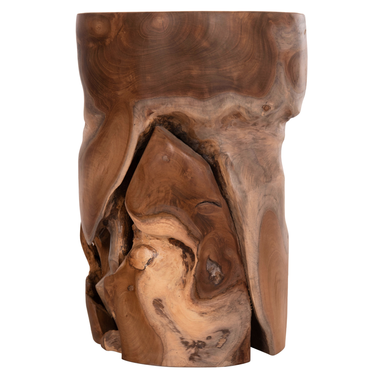 SIDE STOOL/TABLE STOMP HM9350.11 TEAK WOOD--NATURAL COLOR Φ30x45Hcm. [5]