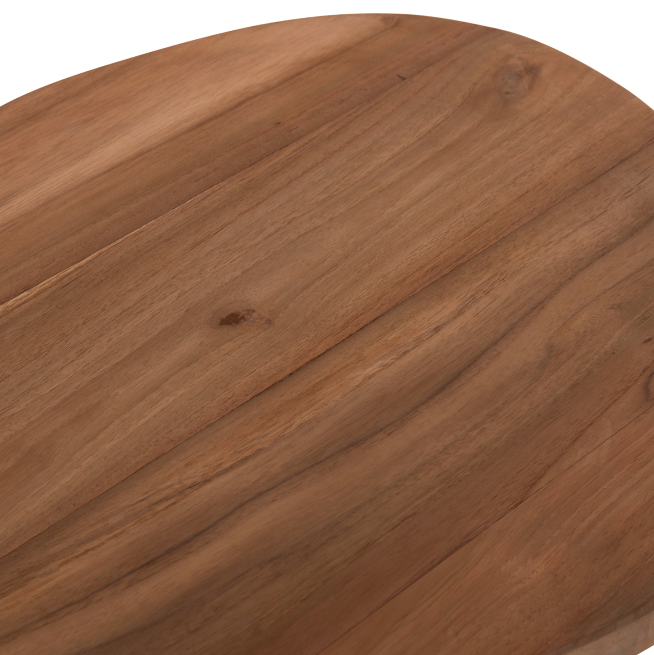 SIDE TABLE AIDA HM4692.02 FIBER CEMENT IN WHITE--TEAK WOOD TOP 47x60x59Hcm. [9]