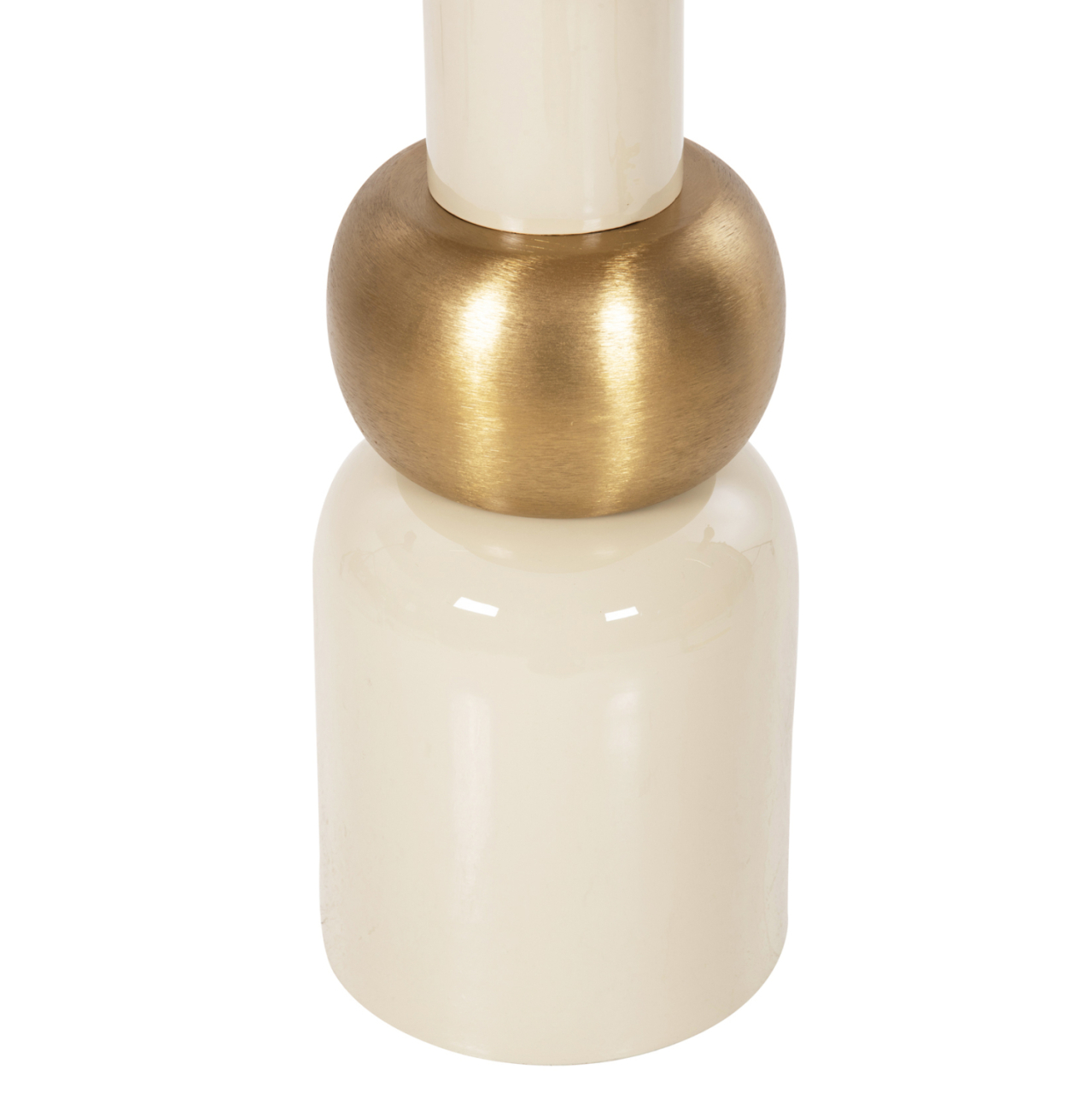 SIDE TABLE AMBUR HM4238.03 METAL IN ECRU-GOLD Φ40,5x62Hcm. [6]