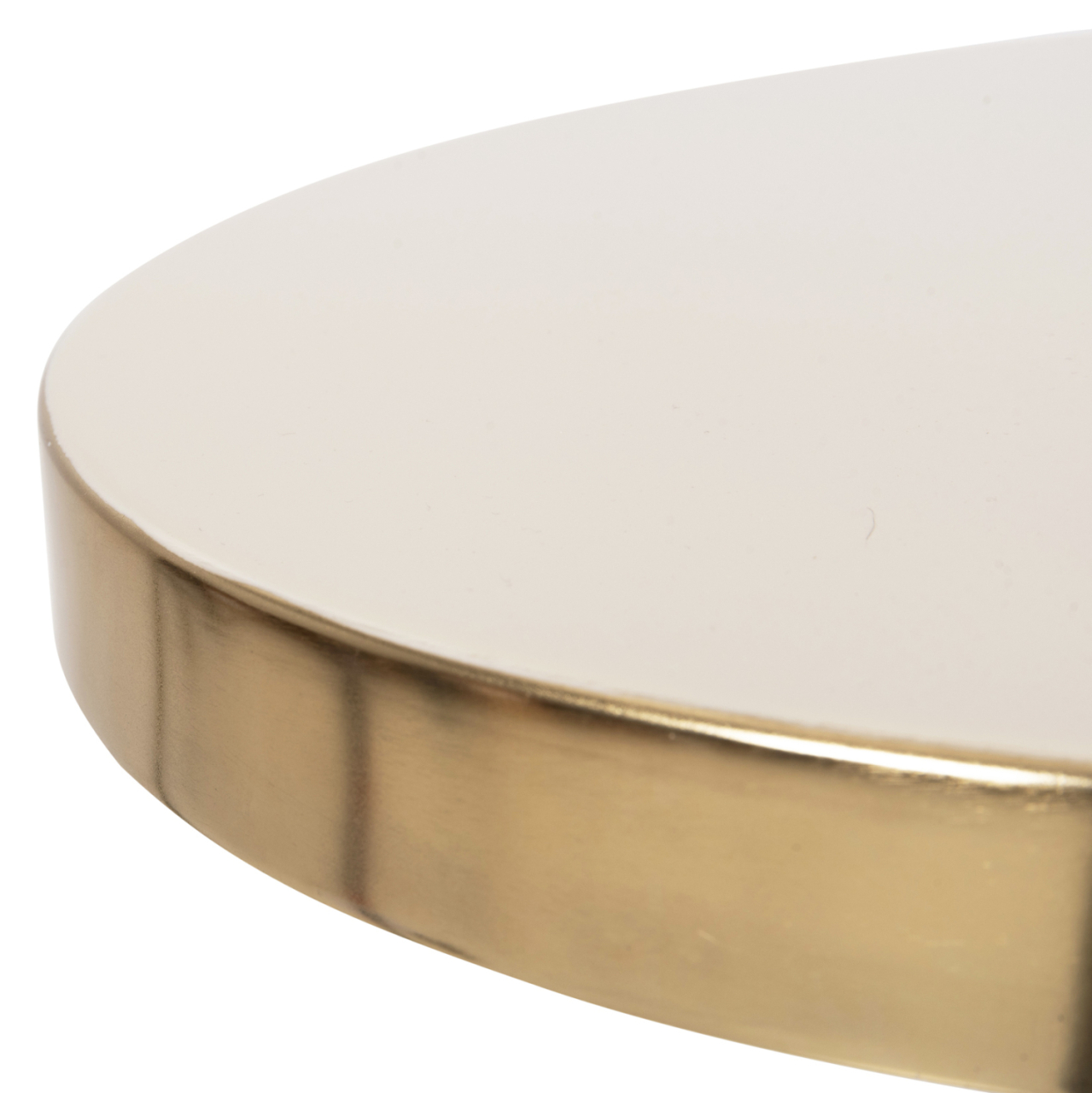 SIDE TABLE AMBUR HM4238.03 METAL IN ECRU-GOLD Φ40,5x62Hcm. [5]