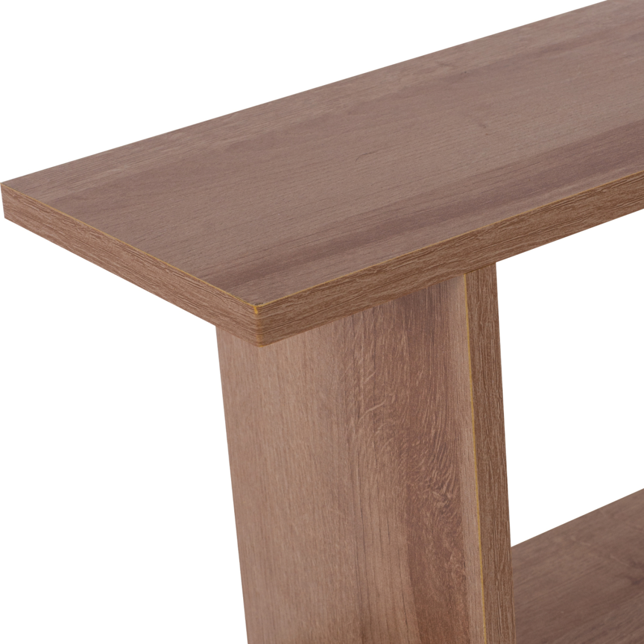 SIDE TABLE AMEER WITH STORAGE SPACES HM8881.11 MELAMINE IN NATURAL COLOR 50x17x56Hcm. [4]