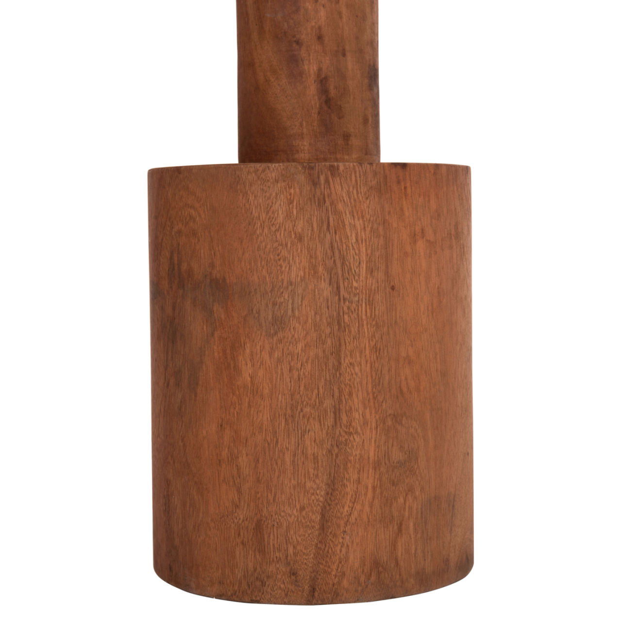 SIDE TABLE BERMAL HM9889.11 SOLID SUAR WOOD IN NATURAL COLOR Φ35x65Hcm. [8]