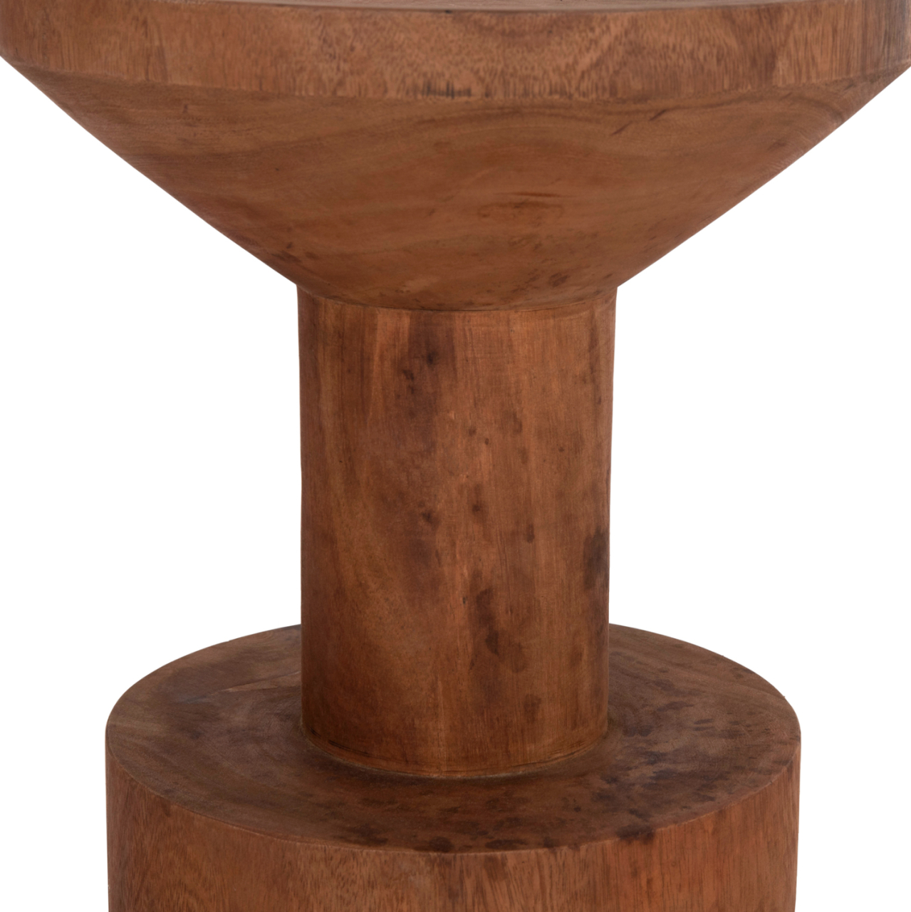 SIDE TABLE BERMAL HM9889.11 SOLID SUAR WOOD IN NATURAL COLOR Φ35x65Hcm. [7]