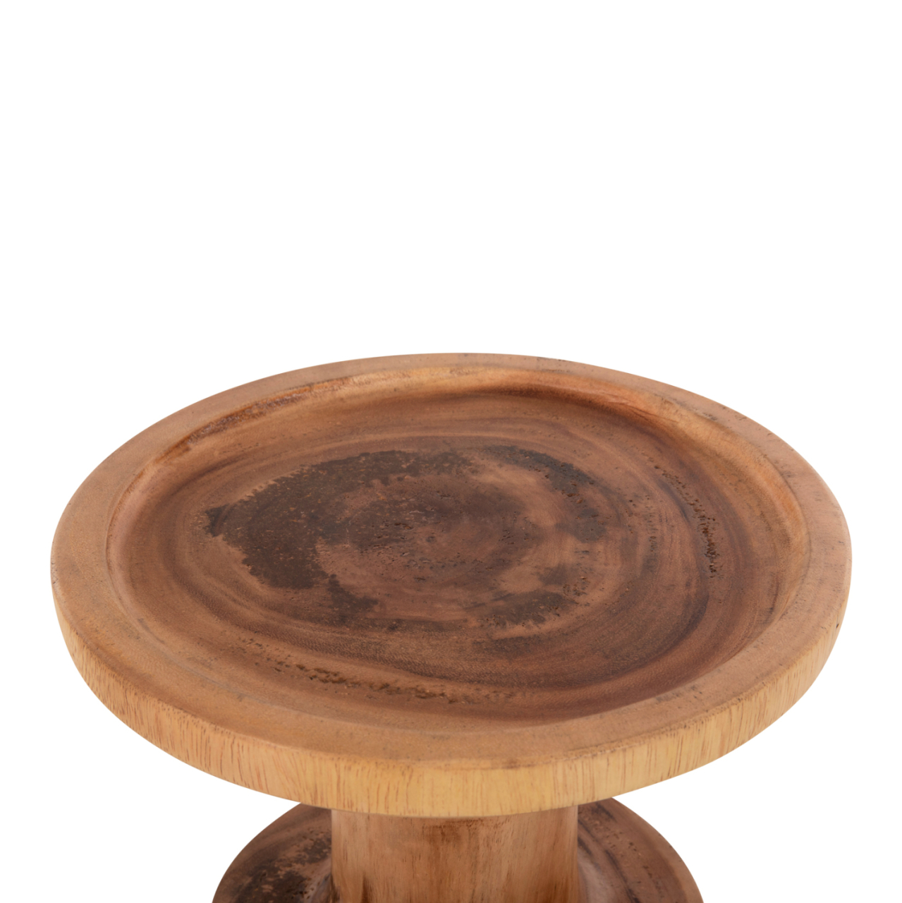 SIDE TABLE BERMAL HM9889 SOLID SUAR WOOD IN NATURAL Φ30x46Hcm. [4]