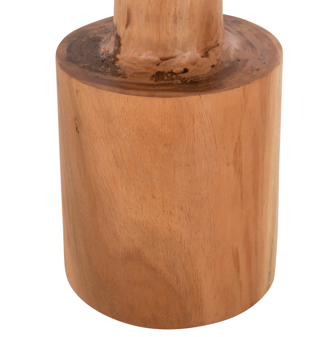 SIDE TABLE BERMAL HM9889 SOLID SUAR WOOD IN NATURAL Φ30x46Hcm. [6]