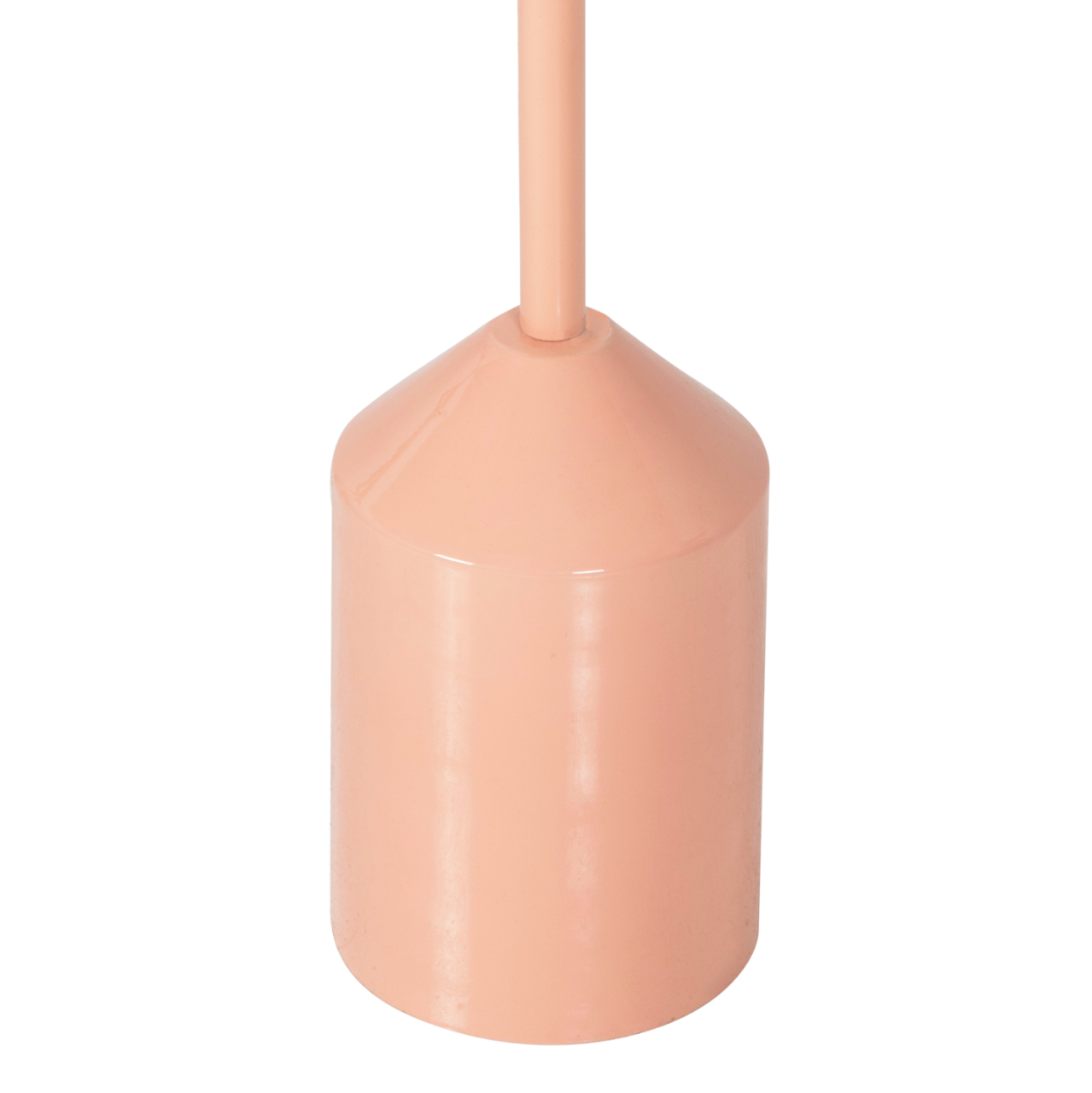 SIDE TABLE BOMBAY HM4251.08 METAL IN SALMON COLOR WITH DOTTED TABLETOP Φ25,5x51Hcm. [6]