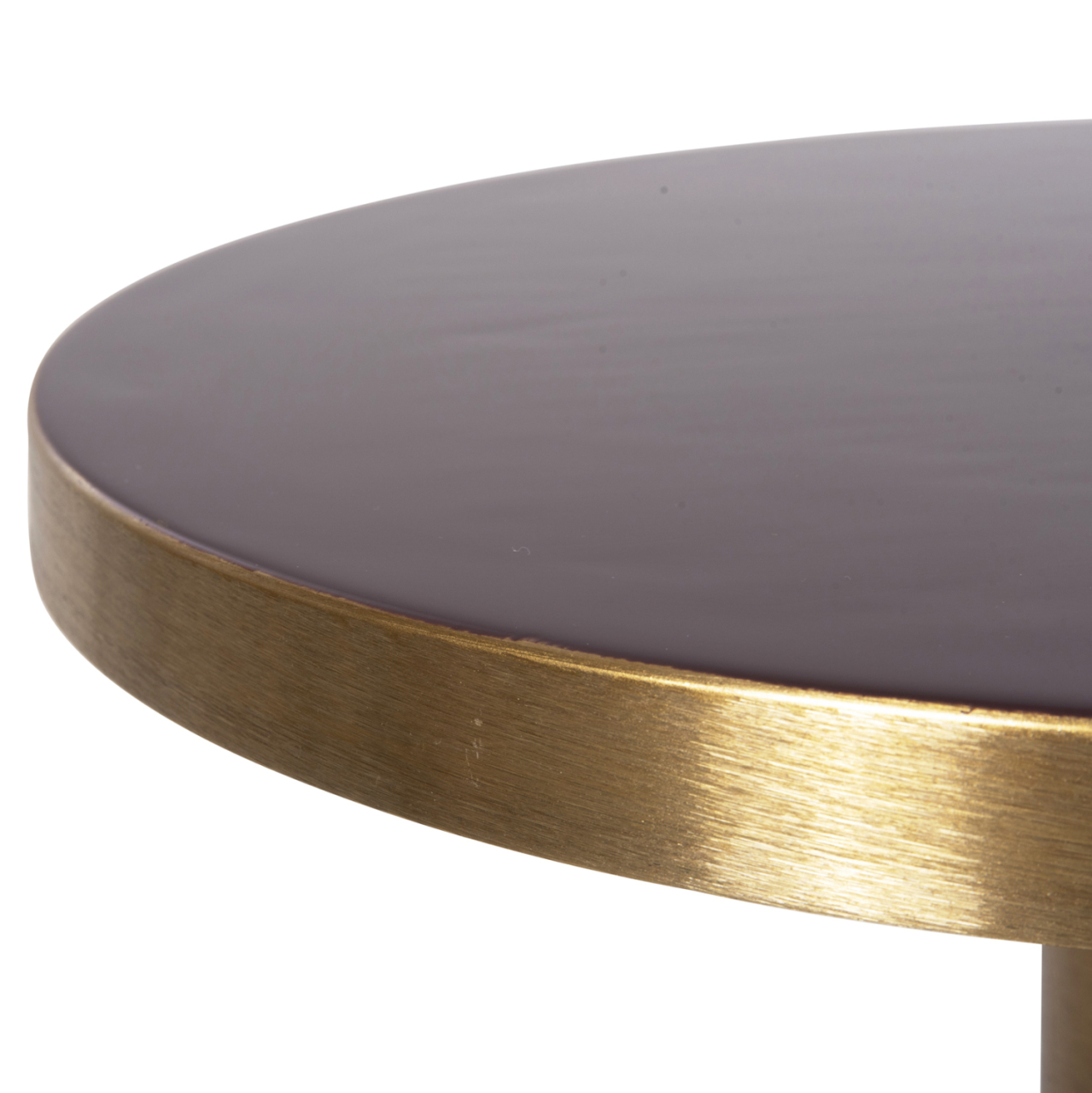 SIDE TABLE ERODE HM4242.06 METAL IN CHERRY RED-GOLD Φ50,5x52,5Hcm. [5]