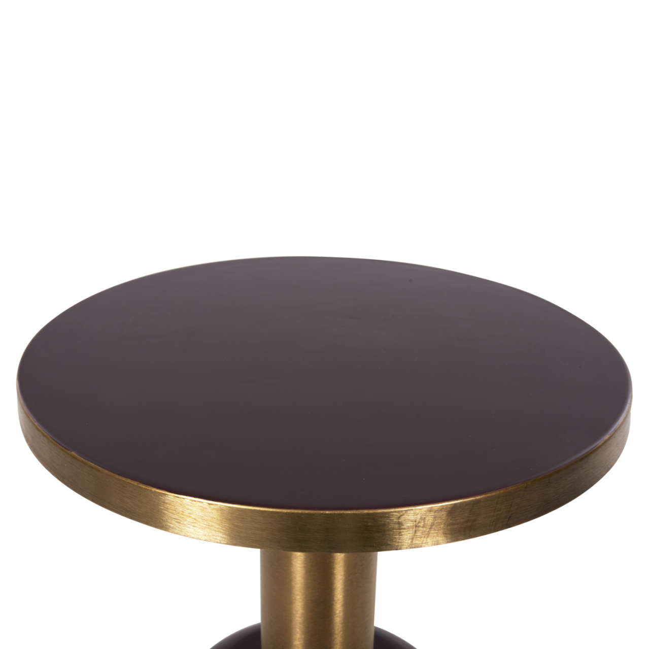 SIDE TABLE ERODE HM4242.06 METAL IN CHERRY RED-GOLD Φ50,5x52,5Hcm. [4]