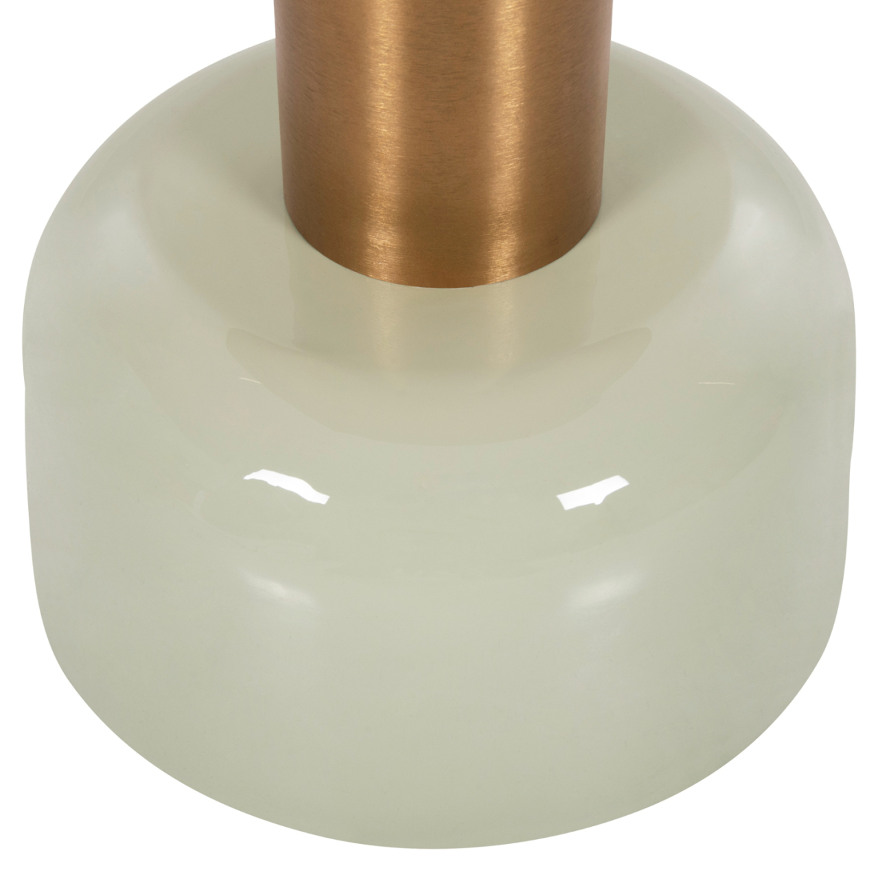 SIDE TABLE ERODE HM4243.07 METAL IN LIGHT GREEN-GOLD Φ40,5x48Hcm. [6]