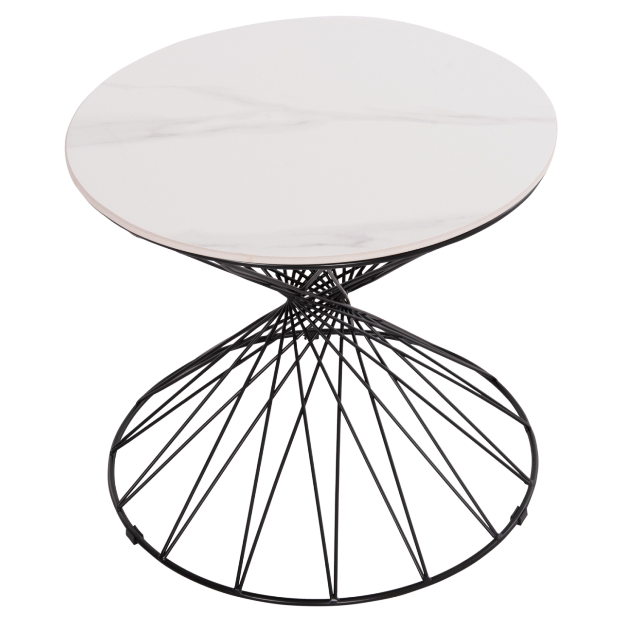 SIDE TABLE GRESAM HM18039.01 CERAMIC TOP-METAL BASE Φ50x44Hcm. [4]