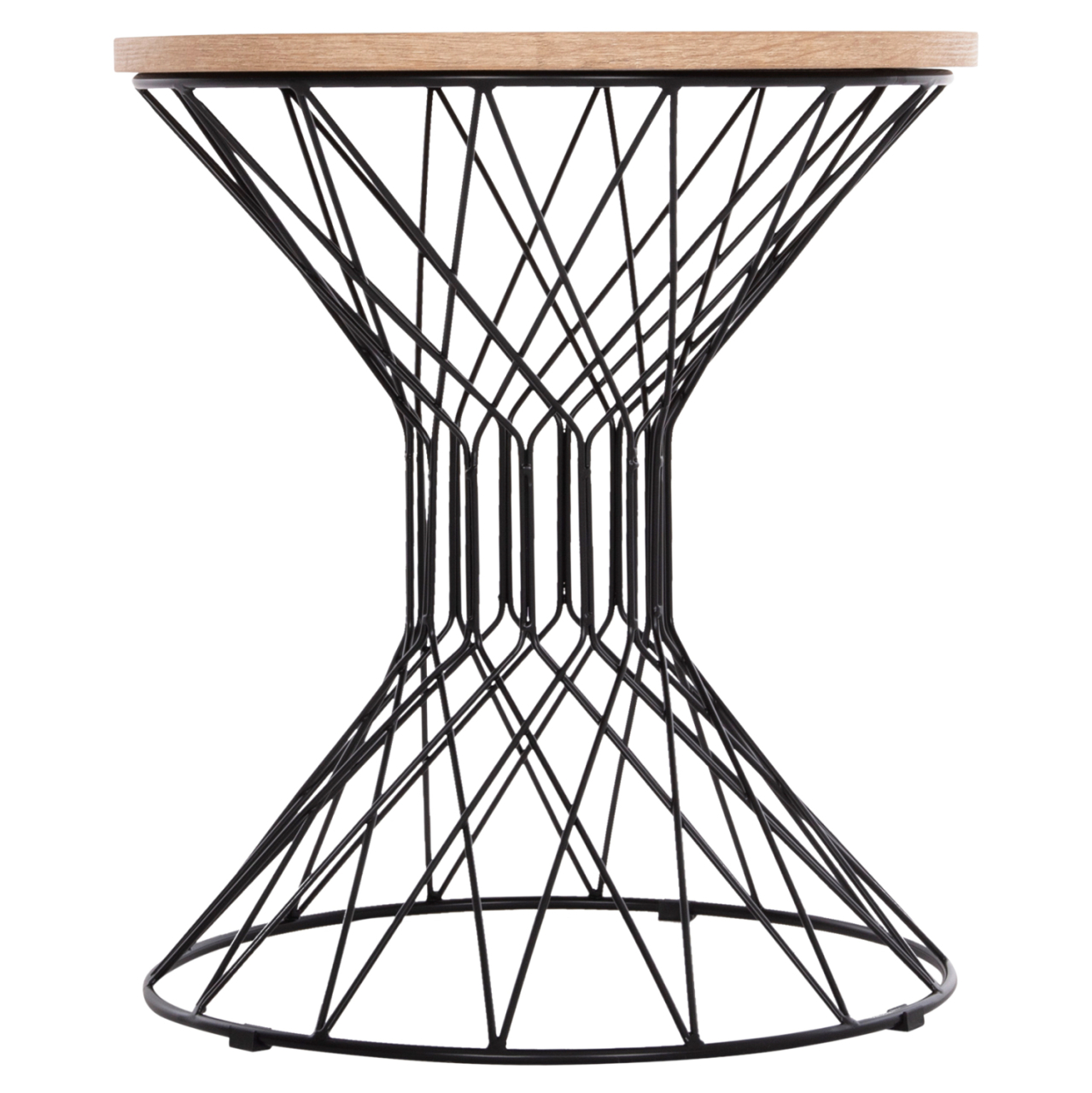 SIDE TABLE KEON HM18038.03 MDF TOP IN SONAMA-METAL BASE Φ45x50Hcm. [4]