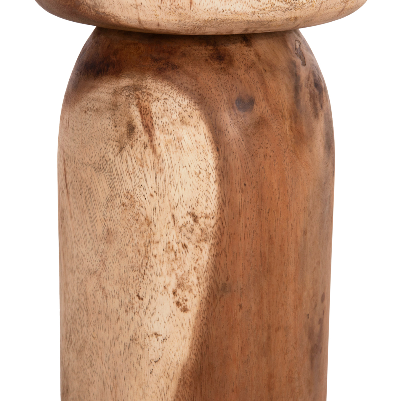 SIDE TABLE LOKI HM9899.11 SOLID SUAR WOOD IN NATURAL Φ30x50Hcm. [7]