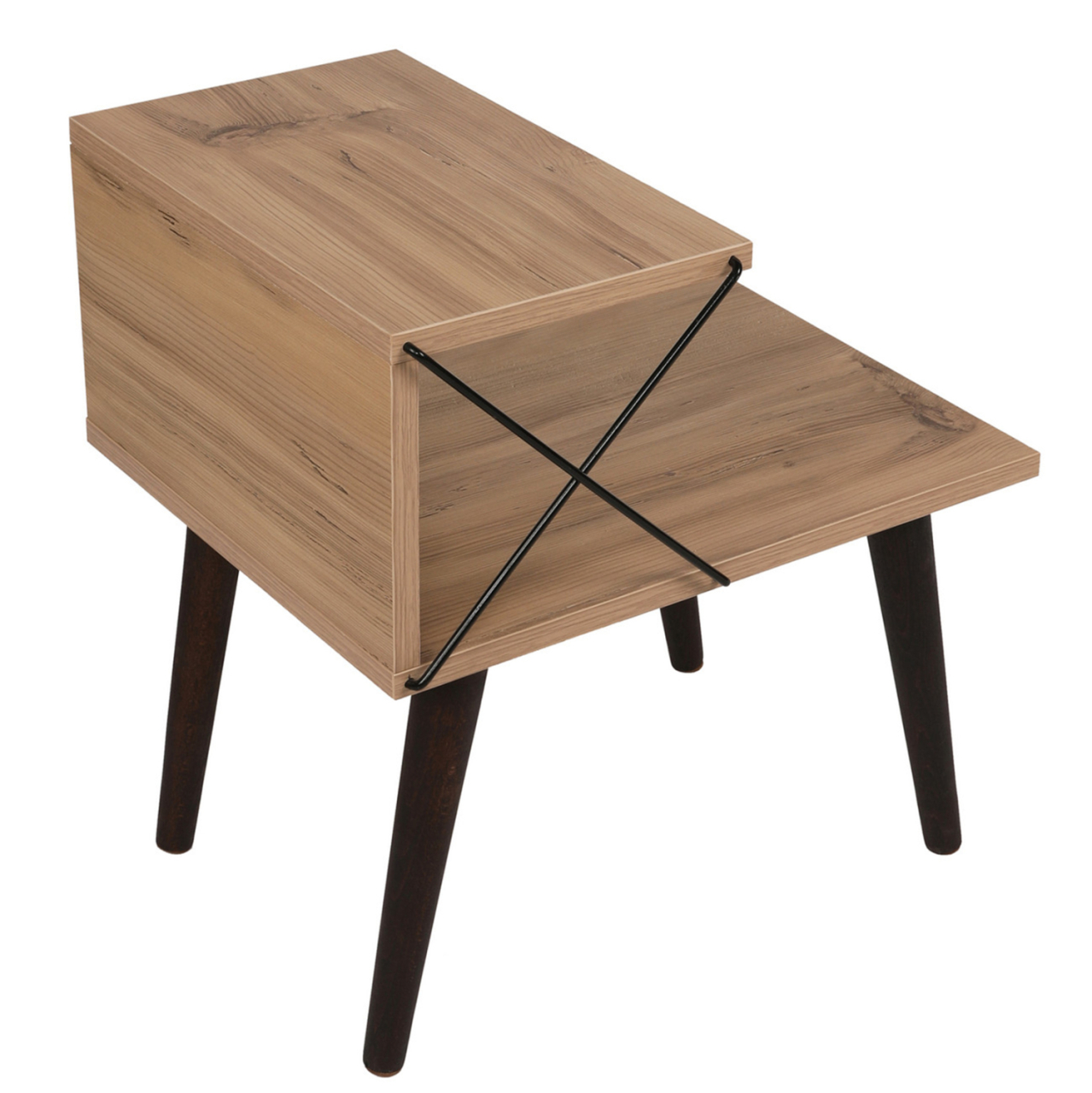 SIDE TABLE/NIGHTSTAND MELAMINE IN NATURAL COLOR 50x40x55Hcm.HM9434.01 [8]