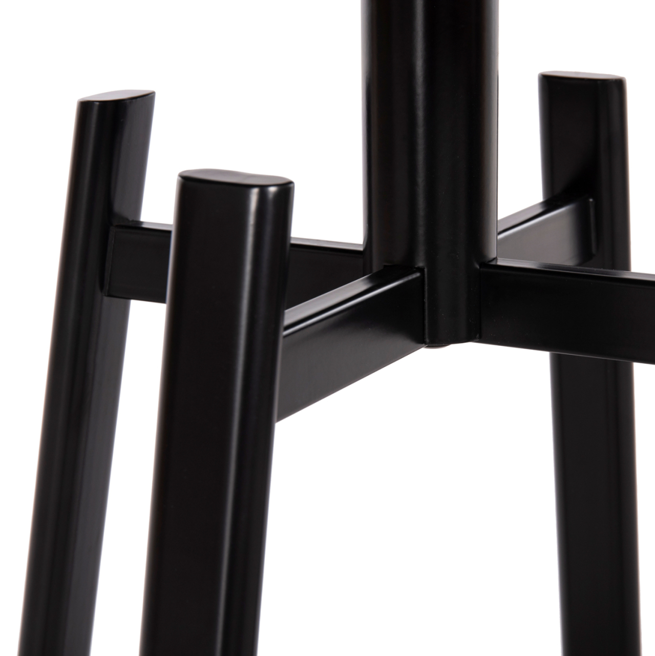 SIDE TABLE NORTON HM18036.03 METAL LEGS BLACK-MDF TOP SONAMA Φ45x55,5Hcm. [7]