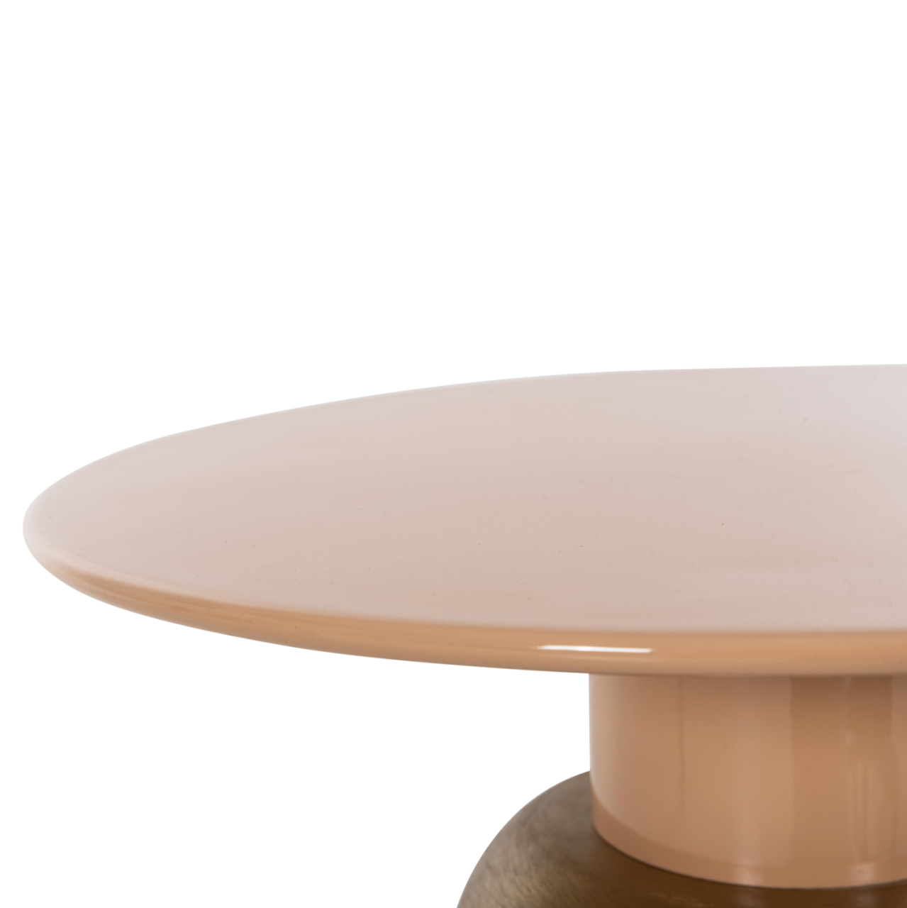 SIDE TABLE PATNA HM4235.08 METAL IN WARM PINK(SALMON)-GOLD Φ40,5x43Hcm. [6]